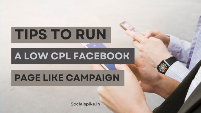 Run a Low CPL Facebook Page Like Campaign